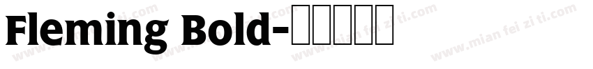 Fleming Bold字体转换